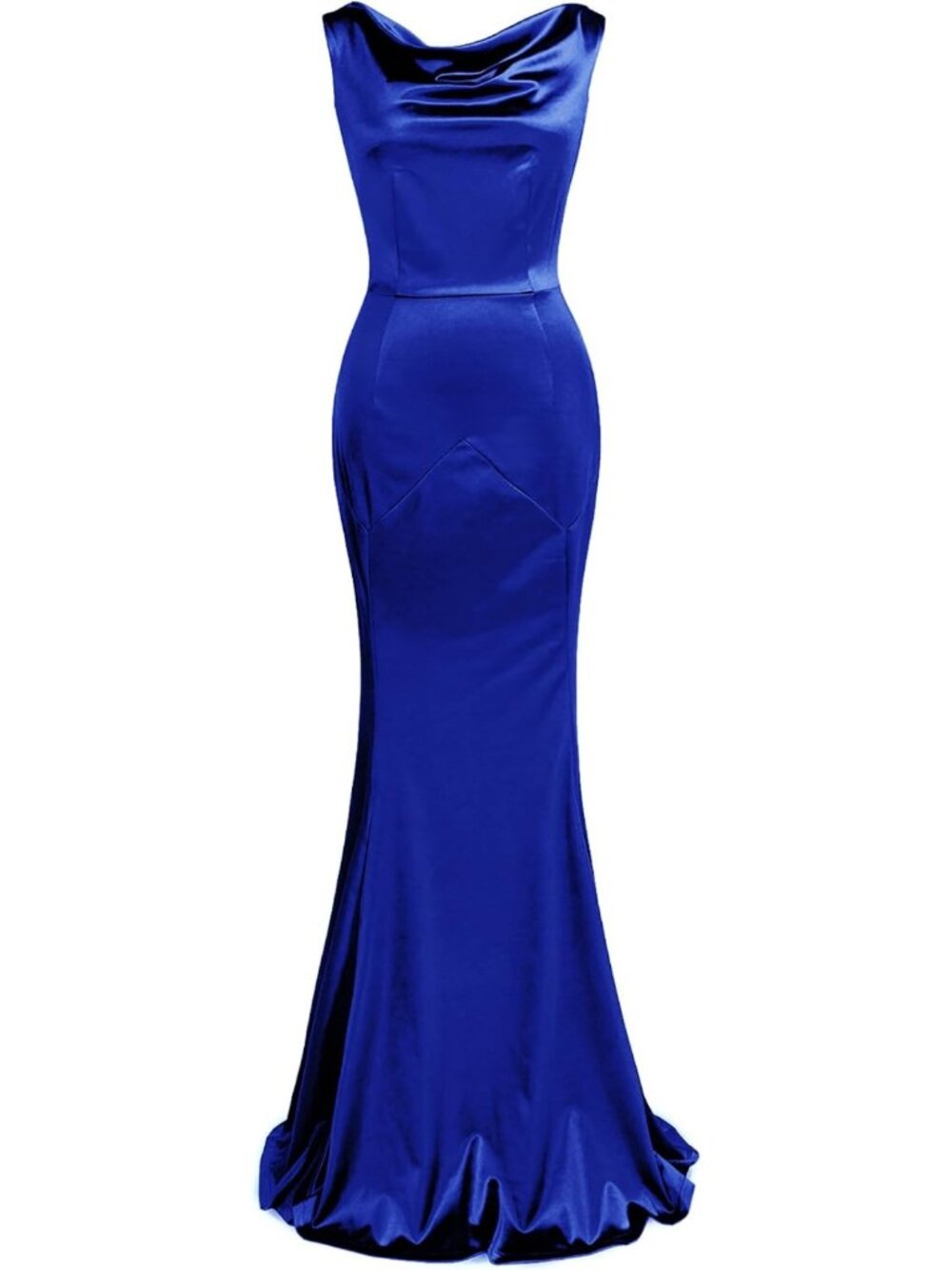 Royal Blue Mermaid Evening Gown Long Formal Prom Wedding Guest Dress Sz S-XXL